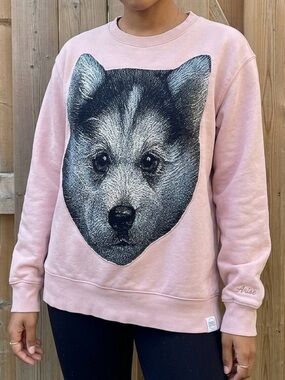 AUDIE’s ODDITIES Upcycled TNA CozyAF Tapestry Sweatshirt - Size Small